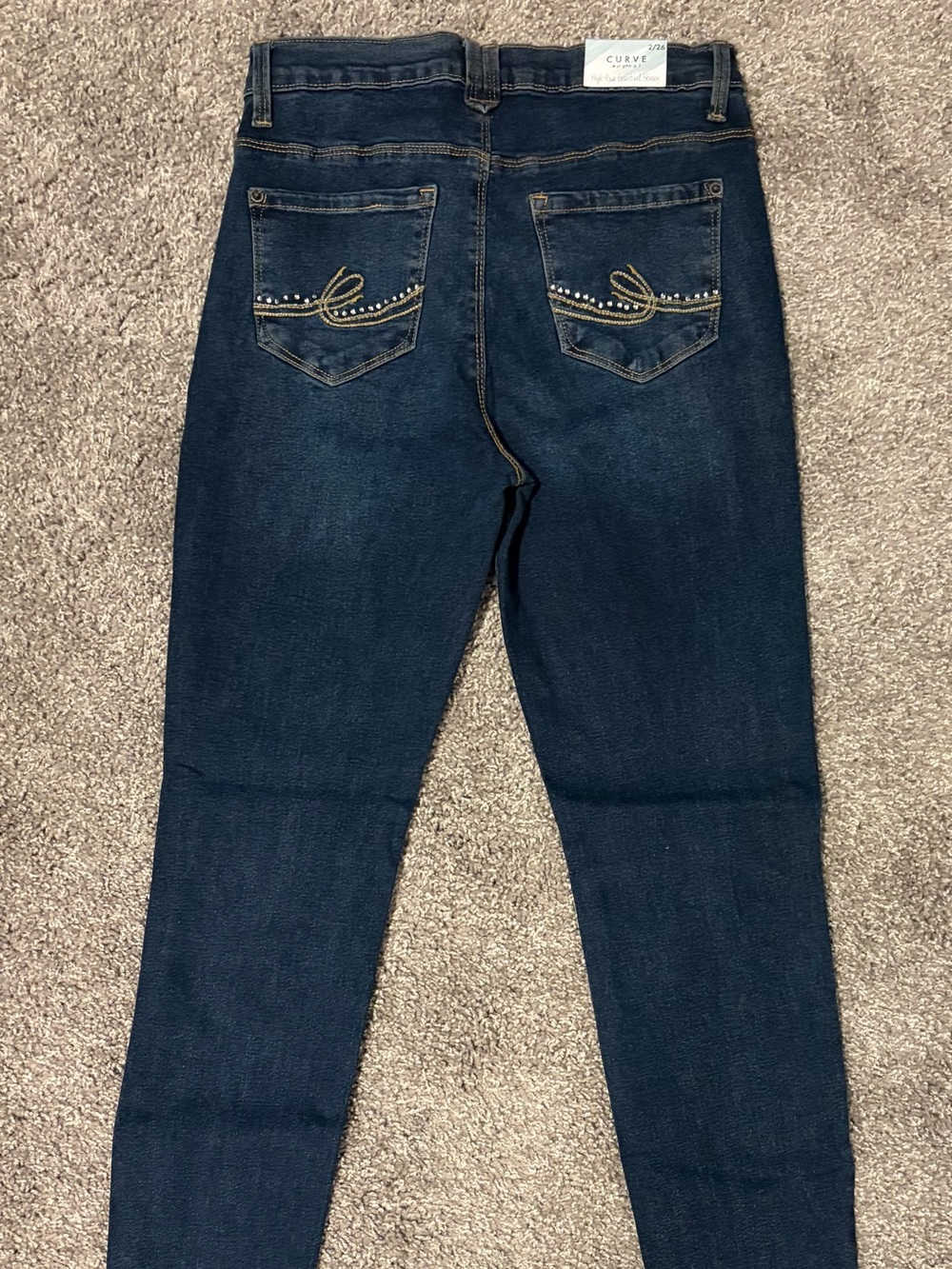 Curve Appeal High Rise Essential Skinny Tummy Tucking Jeans Woman 2/26 NWT